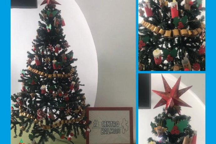 Árvore de Natal decorada pelos nossos utentes...