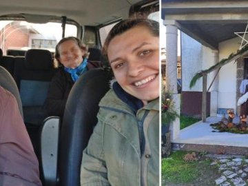 De carrinha, fomos visitar alguns Presépios no Concelho de Mortágua.