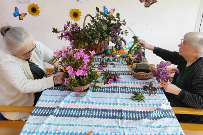 Nos preparativos para a Páscoa...